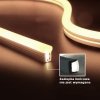 Neon Flex V-TAC 24V IP68 10mb Cięcie co 5cm 6,5W/m IP68 VT-554 Kolor Żółty 260lm