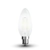 Żarówka LED V-TAC 4W Filament E14 Mrożona Świeczka VT-1936 2700K 400lm