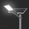 Oprawa Uliczna LED Solarna V-TAC BRIDGELUX CHIP IP65 Pilot LiFePO4 Panel 60W VT-15200ST 6500K 3000lm