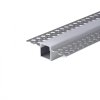 Profil Aluminiowy V-TAC 2mb Anodowany, Klosz Mleczny, Do gipsowania 12,5mm VT-8201