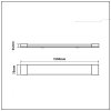 Oprawa V-TAC 30W LED Liniowa Natynkowa 120CM 155Lm/W VT-8330 4000K 4650lm 5 Lat Gwarancji