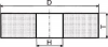 Sciernica tarczowa, korund zwykly 300x40x76mm K36 Müller