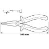 Szczypce wydłużone wygięte 160 mm