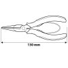 Szczypce precyzyjne płaskie 130 mm