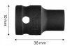 Nasadka udarowa 1/2, 10 x 38mm, Cr-Mo