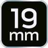 Nasadka udarowa 1/2, 19 x 38mm, Cr-Mo