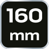 Szczypce wydłużone proste 160 mm, 1000V