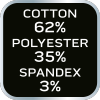 Krótkie spodenki PREMIUM, 62% bawełna, 35% poliester, 3% elastan, rozmiar XXL