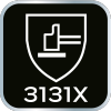 Rękawice robocze, poliester pokryty lateksem (crincle),3131X, rozmiar 8