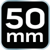 Szpachla malarska 50 mm, stal nierdzewna, dwukomponentowy uchwyt