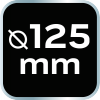 Filc polerski 125 x 10 mm, M14