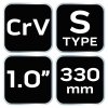 Klucz do rur typ S, 1,0, 330 mm