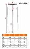 Spodnie przeciwdeszczowe PU/PVC, EN 343, rozmiar XXL