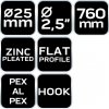 Sprężyna do gięcia rur PEX 25 x 760 mm