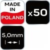 Krzyżyki dystansowe T 5.0 mm, 50 szt.