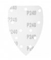 Papier ścierny na rzep delta 140 x 140 x 80 mm, K240, 5 szt., z otworami