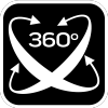 Palnik gazowy nakręcany, 360 stopni