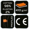 Spodnie robocze 5-kieszeniowe DENIM, rozmiar XS