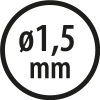 Wiertła do metalu Baildon BASIC DIN 338 RN NWKa 1,5 mm, HSS (S), 40-18 mm, wielokrotność 10