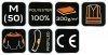 Polar roboczy PREMIUM, czarny, wzmocnienia z Cordury, rozmiar M