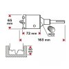 Otwornica widiowa 65mm z adapterem SDS+ oraz wiertłem pilotującym