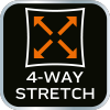 Spodnie robocze OUTDOOR, 4 way stretch, gołębie, rozmiar XXXL