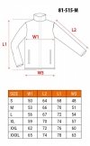 Bluza rozpinana OUTDOOR, pique, szara, rozmiar M