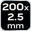 Opaski zaciskowe EXTREME 2.5 × 200 mm, białe, 100 szt.