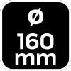 Lejek kątowy 160 mm; 1.2 l