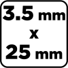 Wkręty na taśmie 3,2x25 mm uniwersalne, do 58GE111-AD, 1000 szt