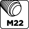 Adapter do otwornic HEX oraz wiertło pilotujące M22 200 mm
