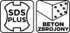 Wiertło do betonu zbrojonego SDS Plus 10 x 350 mm, quatro