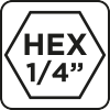 Wiertło do metalu Hex 4.2 mm, 2 szt.