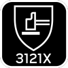 Rękawice robocze, poliester pokryty lateksem (crincle),3121X, rozmiar 7