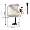 Promiennik gazowy na butle 4600W