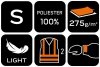Kurtka robocza ostrzegawcza Softshell, żółta, rozmiar S