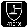 Rękawice robocze, poliester pokryty PU, 4131X, rozmiar 7