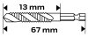 Wiertło gwintujące HSS TiN, M5x0,8 mm, Hex