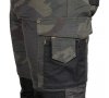Spodnie robocze Mix&Match, Canvas, wzmocnienia z Cordury, zielone moro, rozmiar XL
