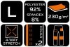 Spodnie robocze Mix&Match, 4 way stretch, czarno-zielone, rozmiar L