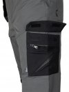 Spodnie robocze Mix&Match, 4 way stretch, z kaburami, Cordura, szaro-czarne, rozmiar S