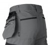 Spodnie robocze Mix&Match, 4 way stretch, z kaburami, Cordura, szaro-czarne, rozmiar XXL