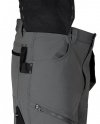 Spodnie robocze Mix&Match, 4 way stretch, z kaburami, Cordura, szaro-czarne, rozmiar XXXL