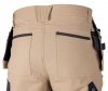 Spodnie robocze Mix&Match, 4 way stretch, z kaburami, Cordura, beżowo-czarne, rozmiar S