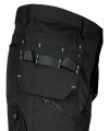 Spodnie robocze Mix&Match, 4 way stretch, z kaburami, Cordura, czarne, rozmiar XXL