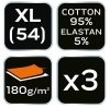 Bokserki basic, 3-pack, rozmiar XL