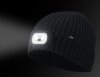 Czapka z latarka LED RGB, grafitowa
