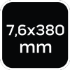 Opaski zaciskowe ogrodowe 7,6 x 380mm, 50 szt., brązowe