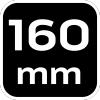 Szczypce wydłużone wygięte 160 mm