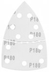 Papiery ścierne na rzep, żelazko 102 x 152 mm, P180, 5 szt., z 11 otworami